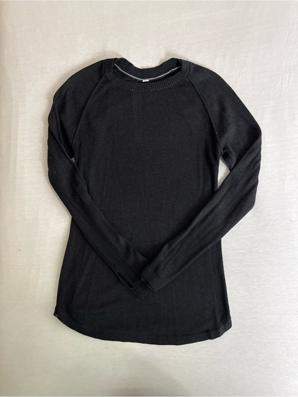 lululemon athletica Black Long-Sleeve Crew Top